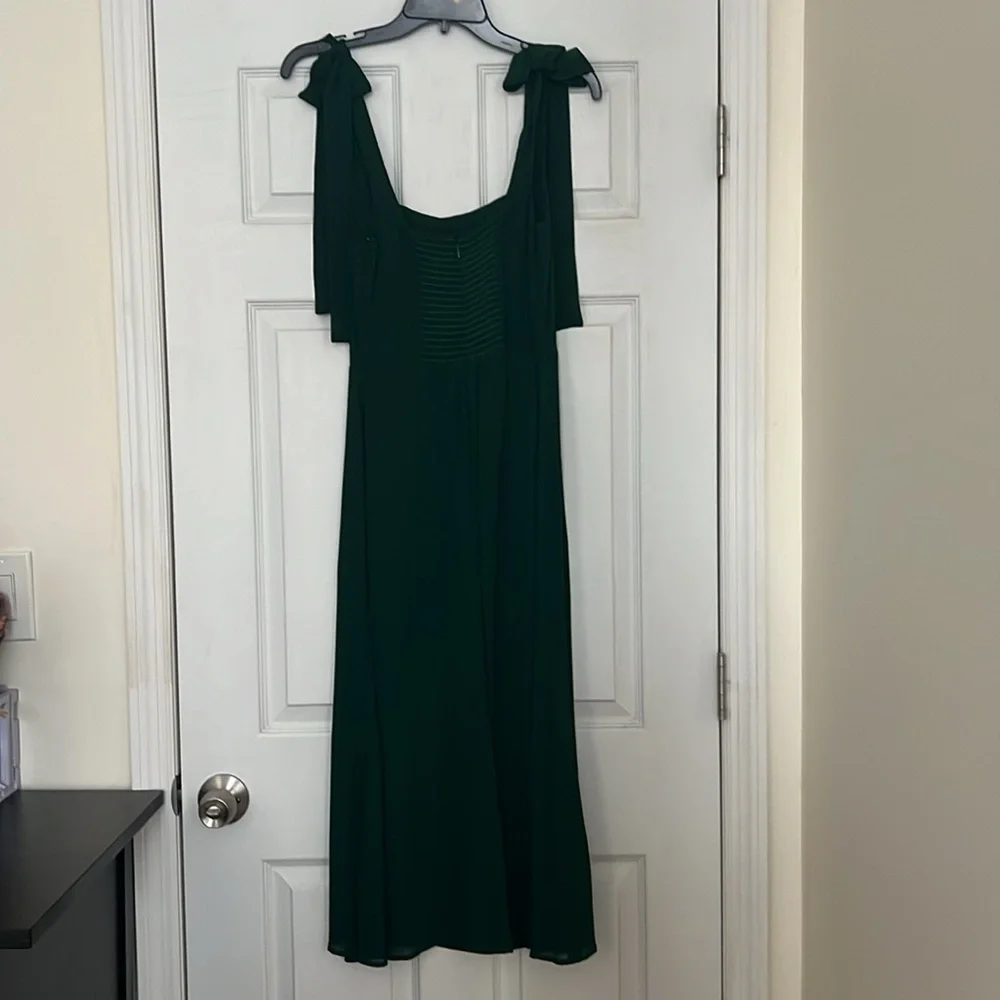 Vintage Reformation TWILIGHT Dress in Emerald Green, US 4 - Picture 4 of 5